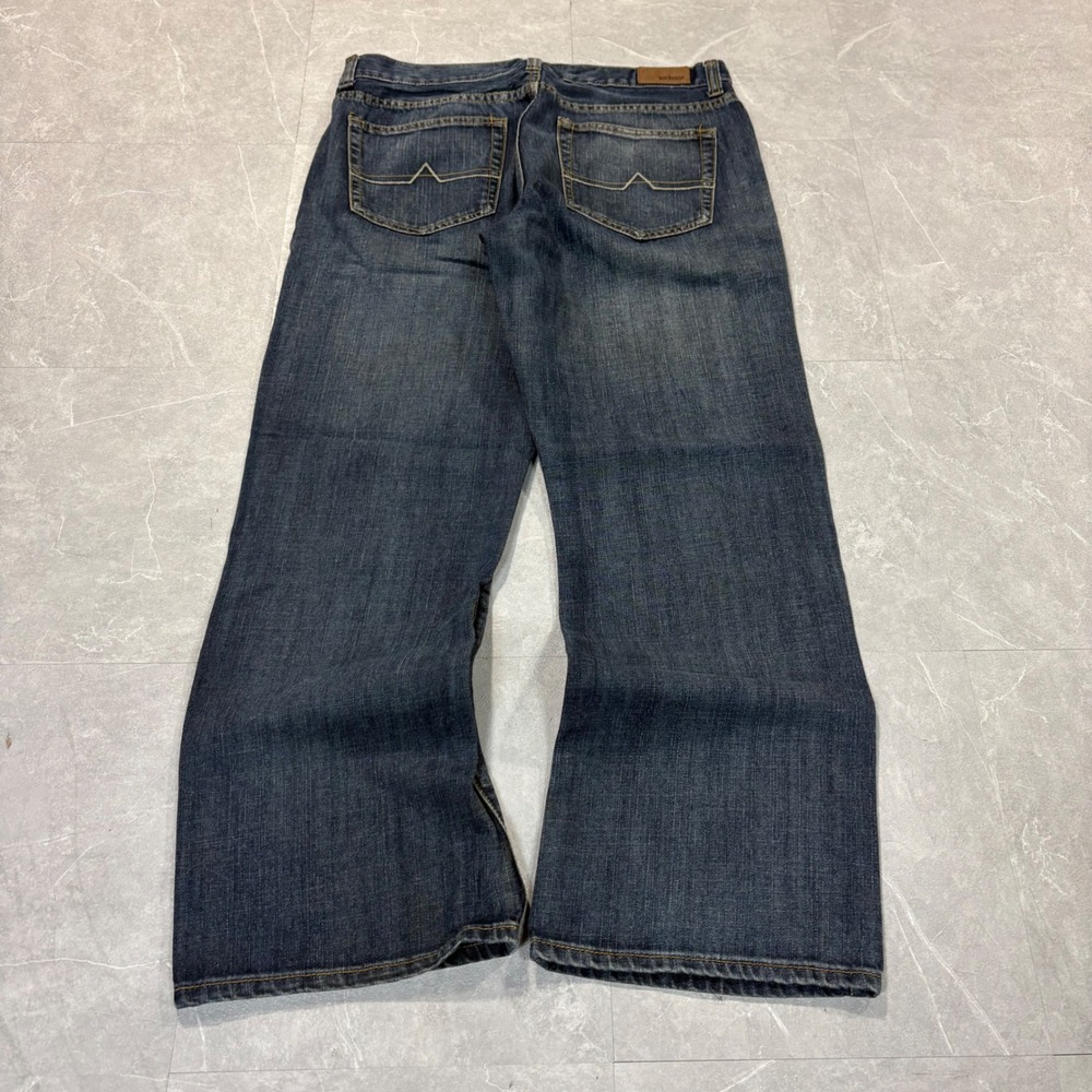 Urban Pipeline Mens Relaxed Bootcut Jeans Dark Wash Denim 33x30 4814